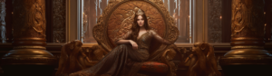 Chiefess O'Brian Sitting on the throne in her capital
