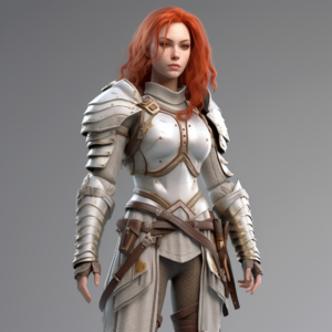 Queen Annora in Heavy battle armor