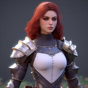Queen Annora in light battle armor
